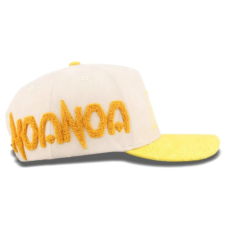Bright Yellow Towel Embroidery Logo Baseball Cap