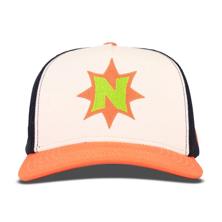 Orange Version Star Embroidery Trucker Cap