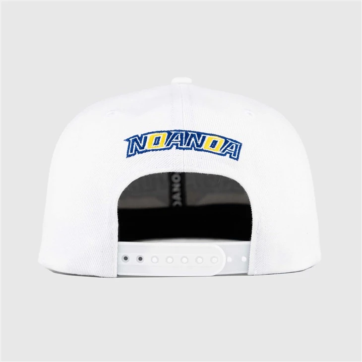 TCAP Custom Fabric White Color Original Letter Caps Buckle 3D Embroidery Hats